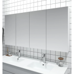 PVC 1500 Gloss White Shaving Cabinet